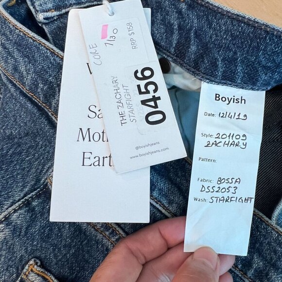 Boyish The ZACHARY High Rise Skinny Fit Stretch Denim Sz 26 in STARFIGHT - Picture 4 of 10